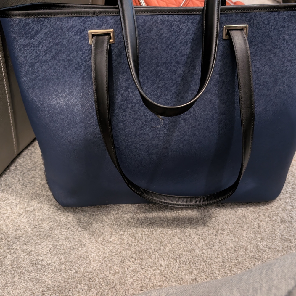 Lo & Sons Navy and Black Shoulder Bag